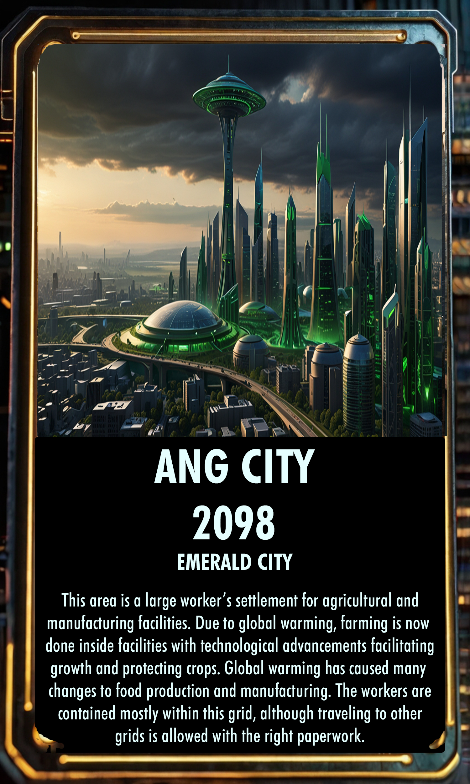 Emerald City Tabletop Card